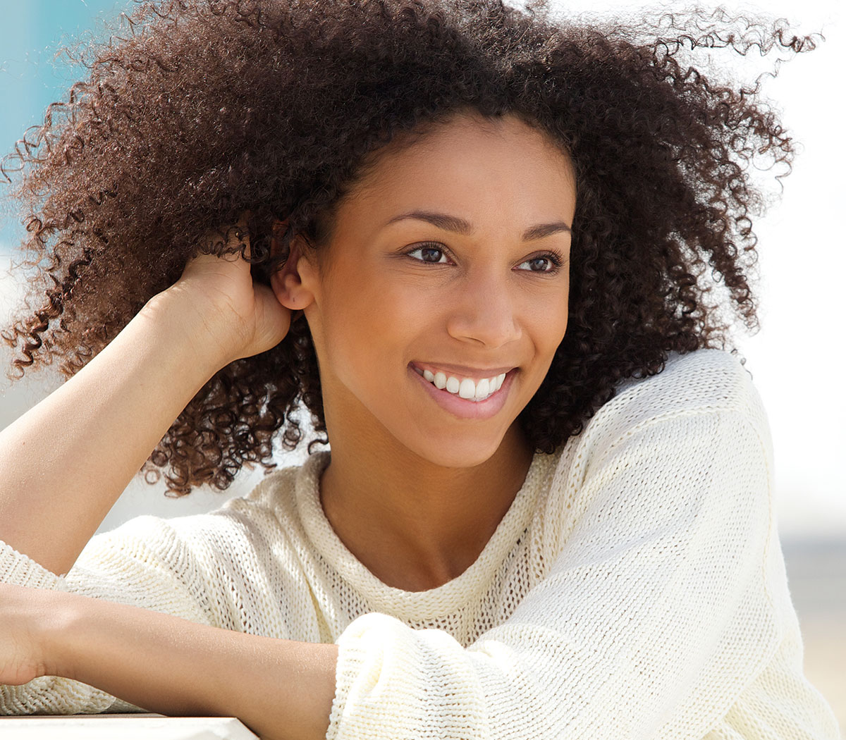 woman after liquid facelift in Port Orange